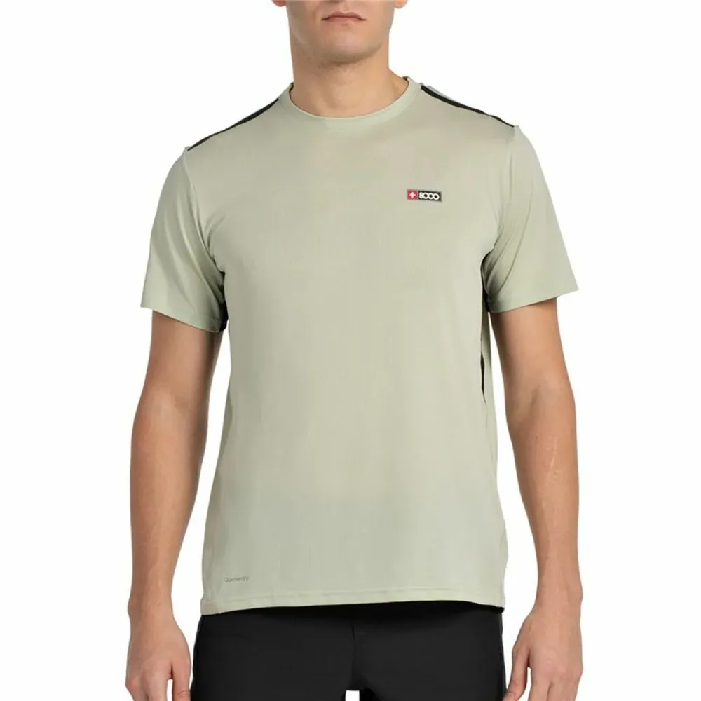 Maglia Sportiva Maniche Corte +8000 Turqui Grigio chiaro