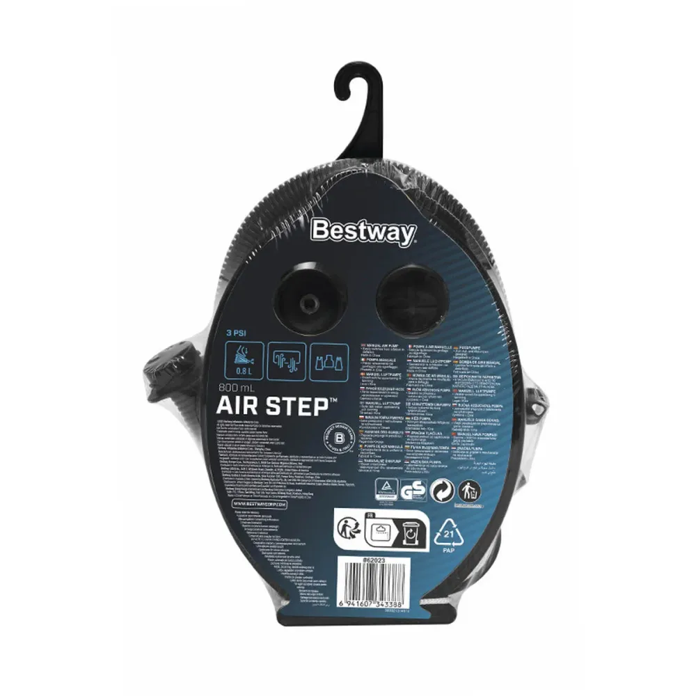 Bestway Gonfiatore Pedale 2L 23x15 cm Retrattile Gonfiabile e Campeggio 62023