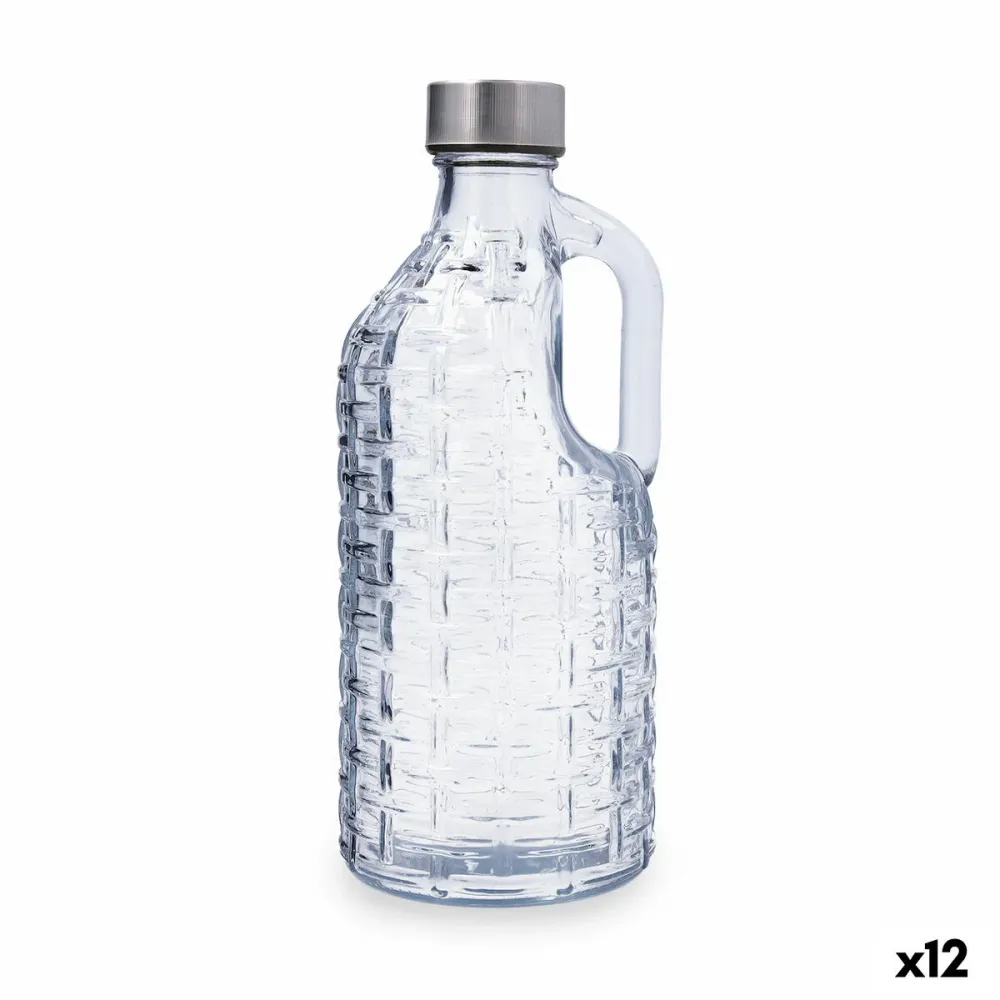 Bottiglia d'acqua Quid Calypso Trasparente Vetro 1 L (12 Unità)