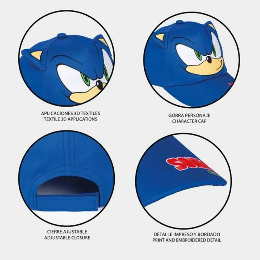 Cappellino per Bambini con Orecchie Sonic