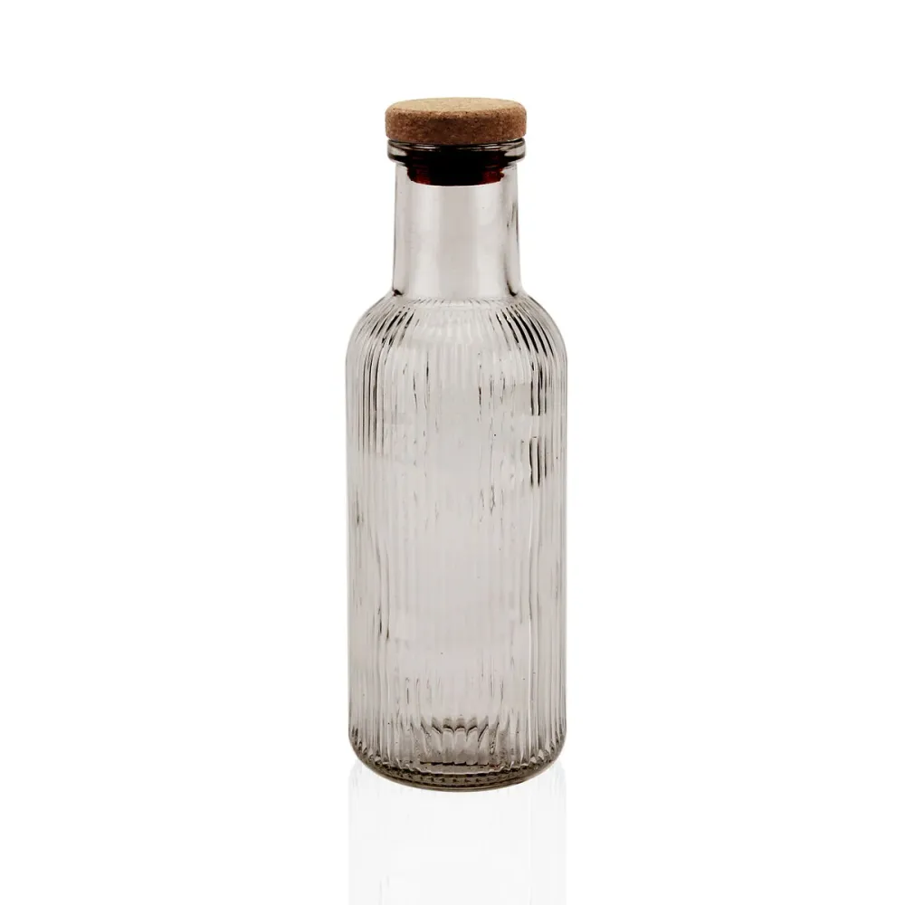 Bottiglia d'acqua Versa Grigio Vetro 1 L 8,7 x 27,8 x 8,7 cm