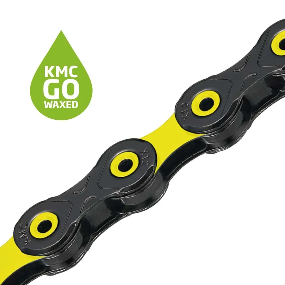 12V Catena cerata KMC DLC12 Nero/Giallo cerato