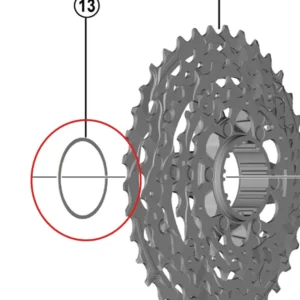 12V SHIMANO Distanziali per cassette Dura Ace/Ultegra/105 0,5 mm