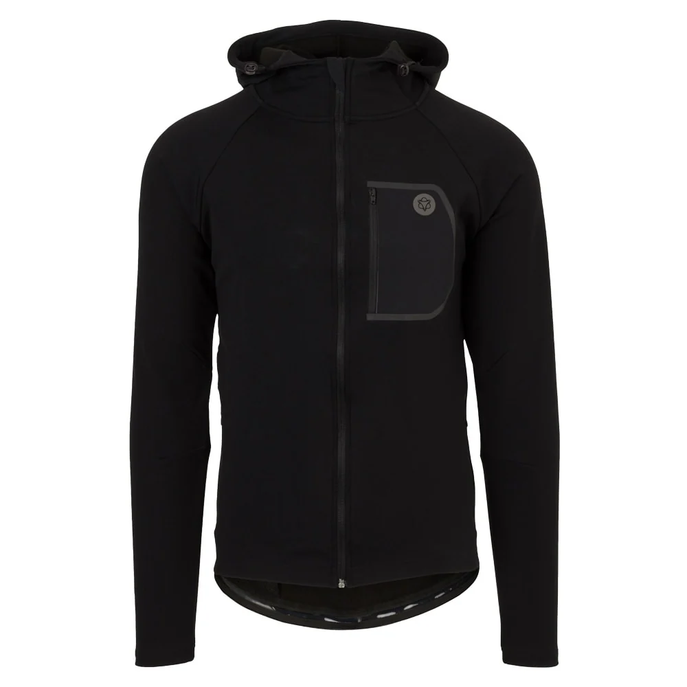 Felpa Hoodie MTB SPORT DWR Uomo Nero S AGU
