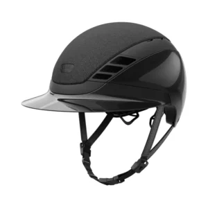 Airluxe Supreme Glam Shiny casco da equitazione con visiera lunga Shiny Black S