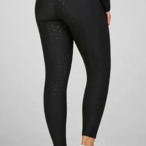 Amia Pantaloni da equitazione donna vita media con grip integrale Black 48
