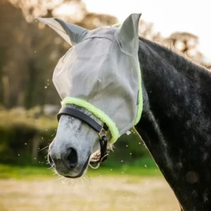 Amigo Maschera antimosche Silver / Lime P