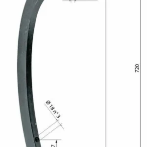 Ancora adattabile Horsch 60x25 alta Confezione da 1pz