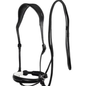 Articoli F.R.. Freedom Riding: testiera senza imboccatura Alizée Mistral con redini (Sistema 3) Black/White C