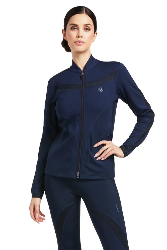 Ascent Felpa con zip intera Dark Blue XS