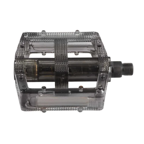 Transparent black polycarbonate BMX pedals Bike Shop More