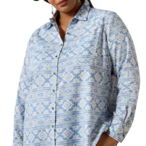 Billie Jean camicia maniche lunghe da donna Ashleigh Blue Crystal Southwes S