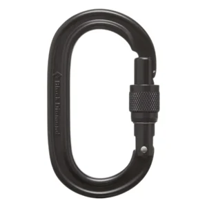 Oval Screwgate Carabiner, Black Black Diamond