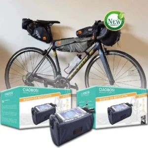 Borsa Manubrio Bicicletta Bici Tasca Touch Navigatore Smartphone Tracolla Zx-9423