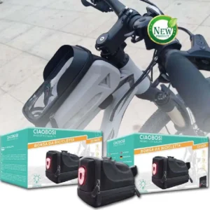 Borsa Da Sella Impermeabile Per Bici Con Luce Posteriore Ricaricabile Usb Zx-9428