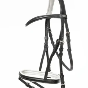 Briglia Quentin Ecoline, capezzina flash Black/White C