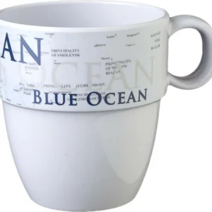 BRUNNER Tazza Campeggio Bianco e Blu