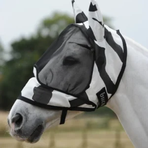 Buzz-Off Zebra Deluxe Maschera antimosche Zebra Print XL