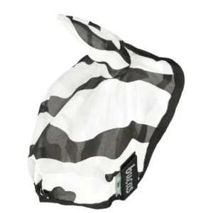 Buzz-Off Zebra Maschera antimosche Black/White XS