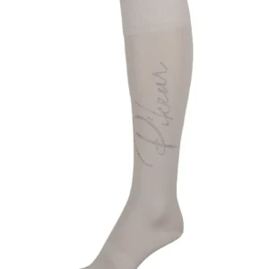 Calzini al Ginocchio con Borchie Light Grey 38-40