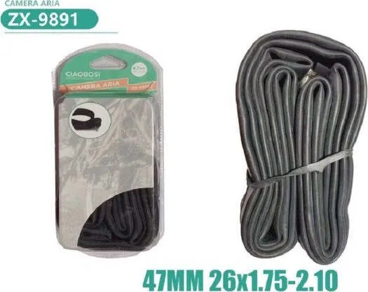 Camera D'aria Per Pneumatici Ruote Bici Bicicletta 47 Mm 26×1.75-2.10 Zx-9891