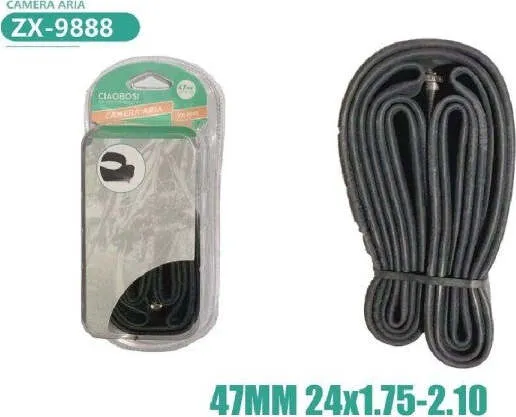 Camera D'aria Per Pneumatici Ruote Bici Bicicletta 47 Mm 24×1.75-2.10 Zx-9888