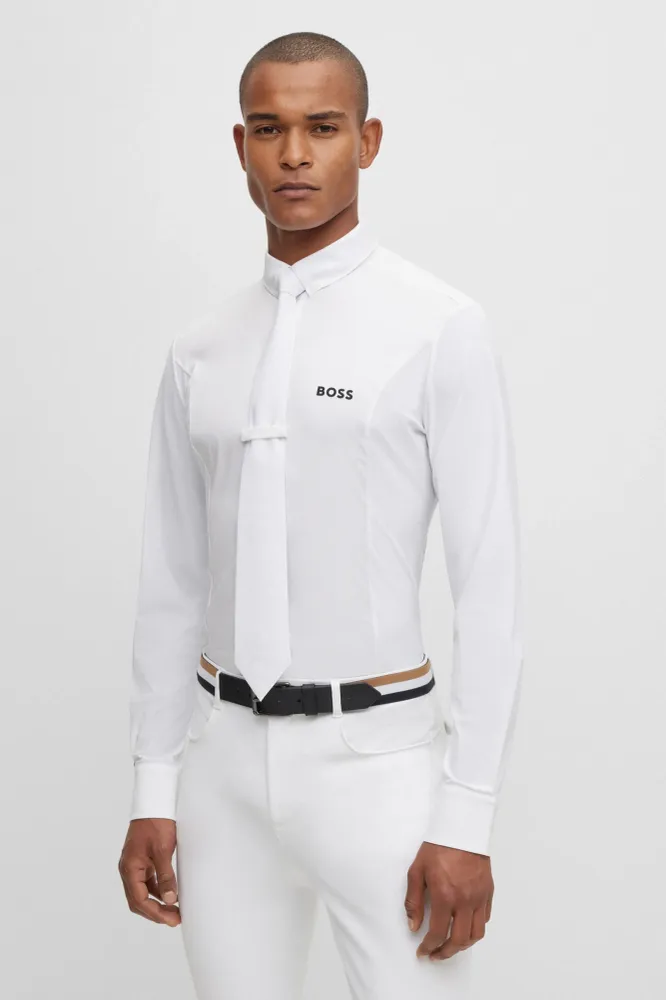 Camicia da spettacolo Norman da uomo White M