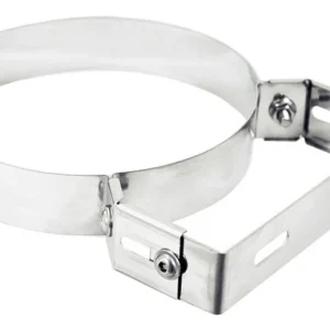 Collare inox con staffa per tubo stufa 20 cm Capaldo