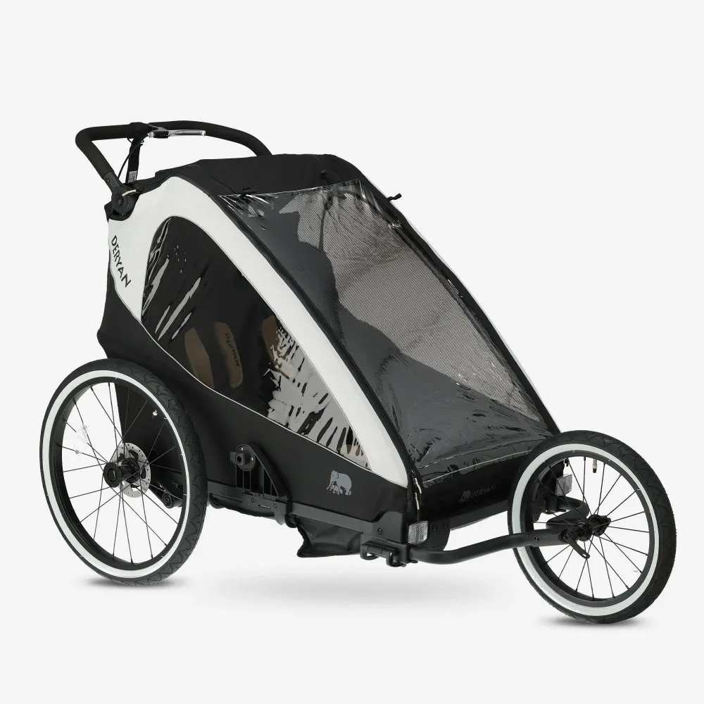 Carrello per bicicletta di lusso V2 - Passeggino da passeggio - Passeggino da corsa Cream