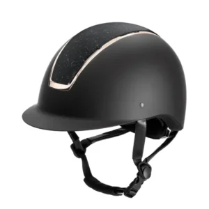 Casco da equitazione Comfort Jewel Black/Rosegold/ Black M