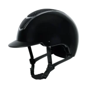 Casco da equitazione lucido Matterhorn Black/Silver 53-55