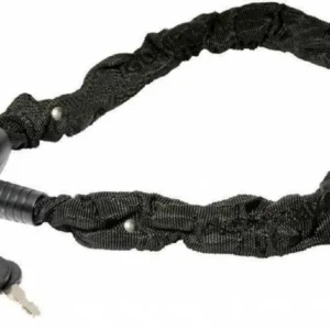 Catena Antifurto Lucchetto Bici Bicicletta Scooter Rivestita Tessuto 90 Cm