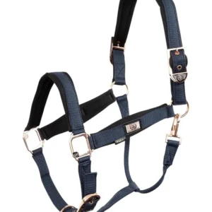 cavezza con finiture oro rosa Blueberry X-Full