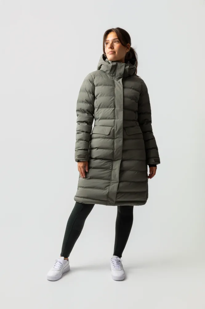 Celeste Giacca parka impermeabile da donna Mulled basil 40