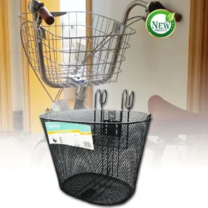 Cestino Shopping Portapacchi Anteriore Manubrio Per Bicicletta Bici Nero Zx-9930