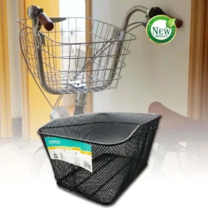 Cestino Shopping Portapacchi Posteriore Bicicletta Bici Nero Accessorio Zx-9932
