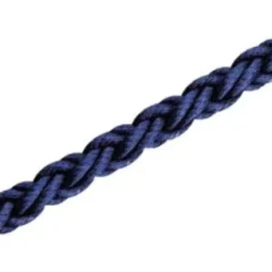 CIMA TRECCIATA Square Line Blu 12 MM AFFONDANTE CARICO Rottura 2000 kg - Metro lineare