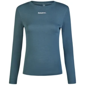 Classic Sport SS26 Maglia donna costine maniche lunghe Ocean S