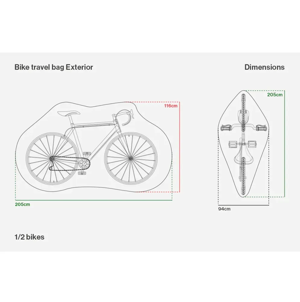 Copertura protettiva per portabiciclette BUDS CAR BIKE RACK AND RAIN COVER 1/2 Bikes