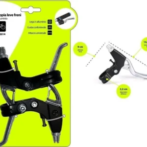 Coppia Leve Freni Alluminio Attacchi Universali Per Bici Bicicletta Xc-2614