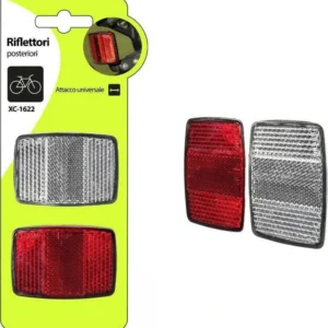 Coppia Riflettori Posteriori Catarifrangente Per Bici Attacco Universale Xc-1622