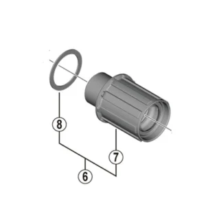 Corpo ruota libera SHIMANO FH-RS470/171 Tipo Shimano HG