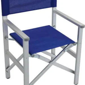 COSENZA - poltrona da spiaggia e campeggio regista alluminio Blu Milani Home
