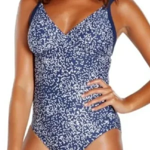 Costume Donna Speedo X-Over 1pc AF (Ne) Navy/Bianco