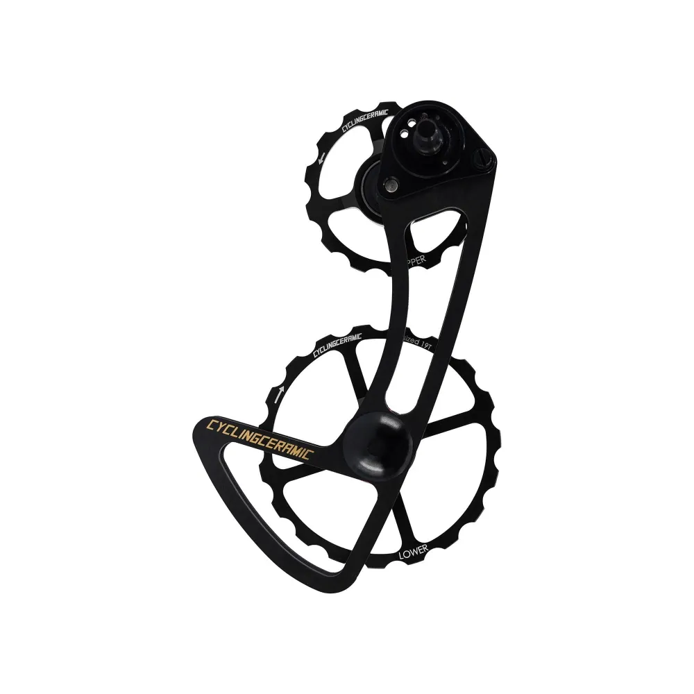 CYCLINGCERAMIC 11 Velocità Gabbia deragliatore posteriore 14/19 Sram E-Tap Nero