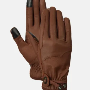 Dakota guanti da equitazione western pelle Brown 7