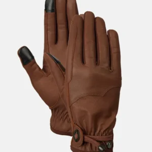 Dakota guanti da equitazione western pelle Brown 6