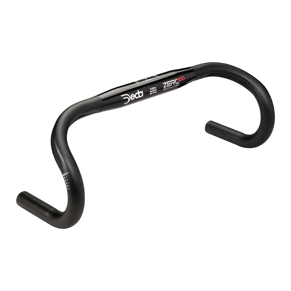 Manubrio ZERO100 31,7mm x 440mm Shallow Alluminio Nero DEDA-ELEMENTI