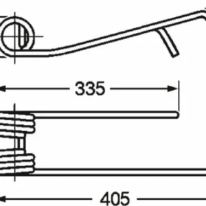 Dente girello sx adattabile Galfré filo 9. Confezione da 1pz