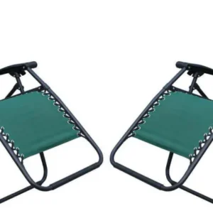 DIVES - set di 2 sdraio mare prendisole pieghevole Verde Milani Home